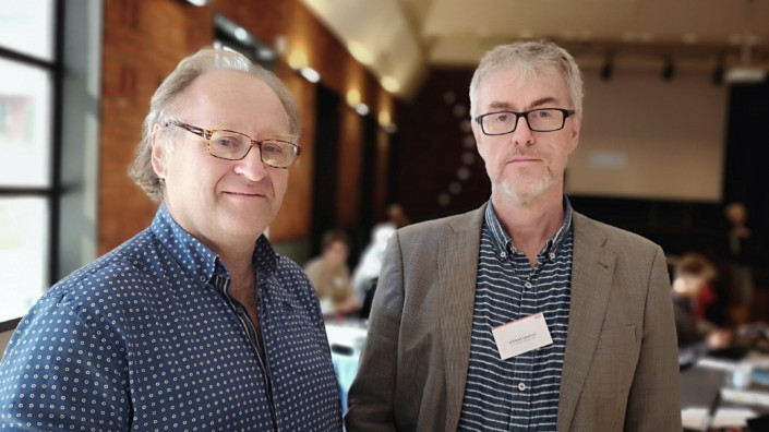 Kjell Erik Lommerud og Steinar Vagstad Forskerforbundet UiB