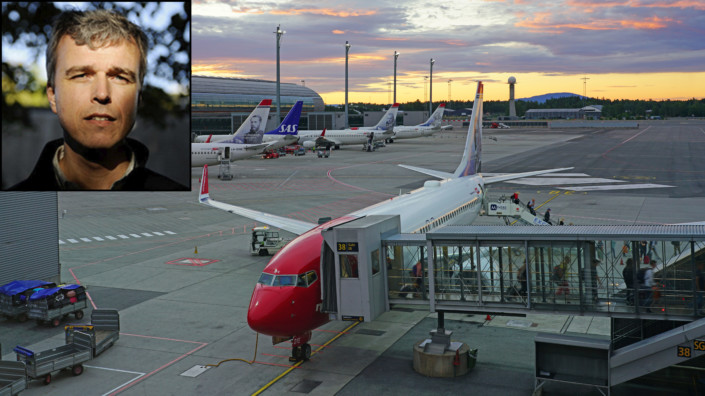 – Særlig har vi et ansvar overfor studentene ved å vise at det er mulig å være i en organisasjon som tar klima- og miljøutfordringene på alvor, sier klimaforsker Helge Drange. Han fronter et opprop som krever en halvering av flyreisene ved Universitetet i Bergen. Foto: UiB/Shutterstock