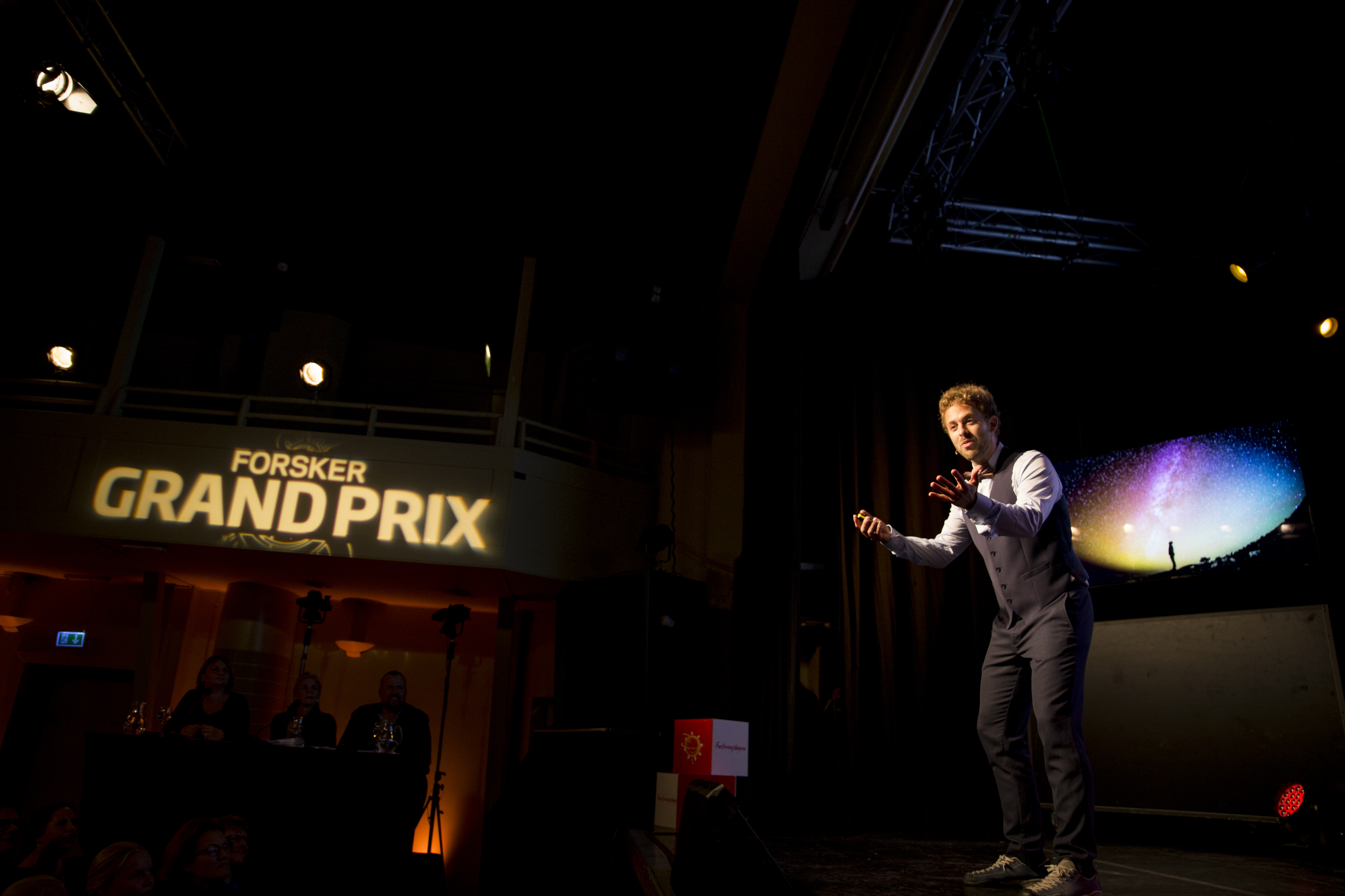 Ben David Normann vant Forsker Grand Prix i 2018. Foto: UiS/Mari Løvås