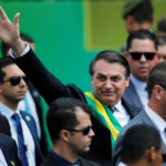 Brazil's President Jair Bolsonaro gestures during a parade celebrating the country's Independence Day in Brasilia, Brazil, September 7, 2019. REUTERS/Adriano Machado
