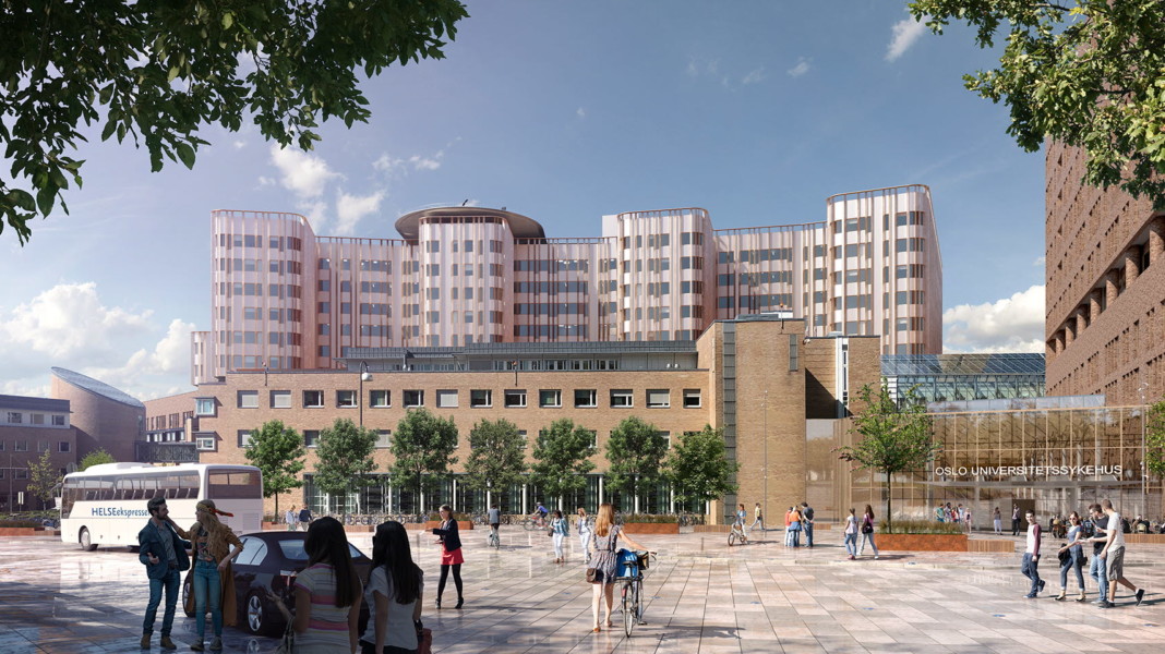 Regjeringen går inn for å bygge nytt på Gaustad. Foto: Oslo universitetssykehus