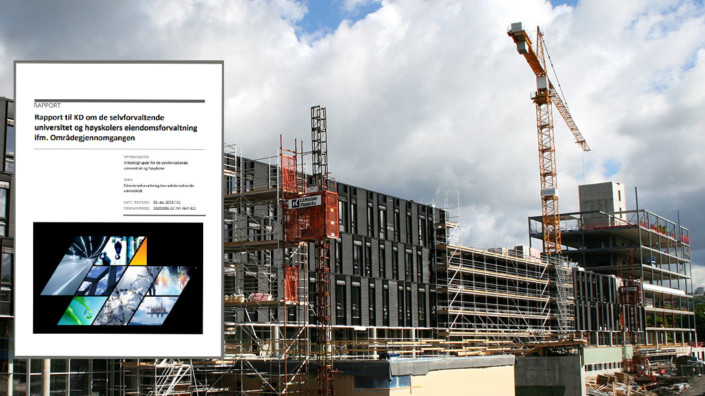 Byggeplass på Ifi-bygget UiO