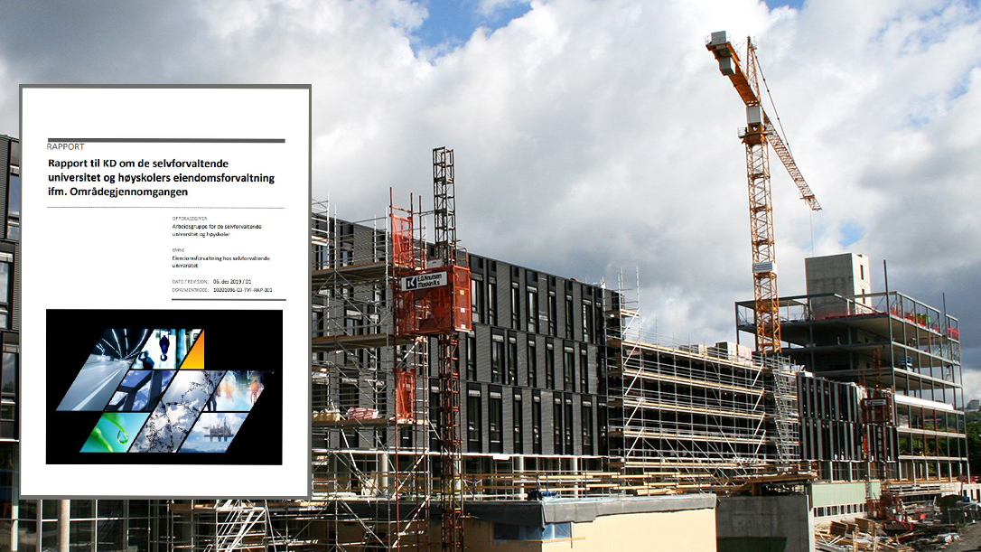 Byggeplass på Ifi-bygget UiO