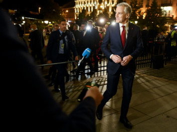 Ap-leder Jonas Gahr Støre ankommer Stortinget til partilederdebatt. Foto: Annika Byrde / NTB